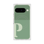 プレミアムスクエアケース with Pixelsnap［ オリジナル - initial two tone - P green ］