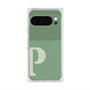 プレミアムスクエアケース with Pixelsnap［ オリジナル - initial two tone - P green ］