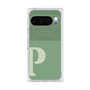 プレミアムスクエアケース with Pixelsnap［ オリジナル - initial two tone - P green ］