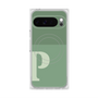 プレミアムスクエアケース with Pixelsnap［ オリジナル - initial two tone - P green ］