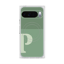プレミアムスクエアケース with Pixelsnap［ オリジナル - initial two tone - P green ］