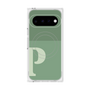 プレミアムスクエアケース with Pixelsnap［ オリジナル - initial two tone - P green ］