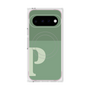 プレミアムスクエアケース with Pixelsnap［ オリジナル - initial two tone - P green ］