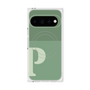 プレミアムスクエアケース with Pixelsnap［ オリジナル - initial two tone - P green ］