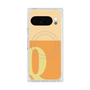 プレミアムスクエアケース with Pixelsnap［ オリジナル - initial two tone - Q orange ］