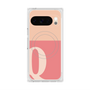 プレミアムスクエアケース with Pixelsnap［ オリジナル - initial two tone - Q pink ］