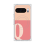 プレミアムスクエアケース with Pixelsnap［ オリジナル - initial two tone - Q pink ］