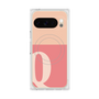 プレミアムスクエアケース with Pixelsnap［ オリジナル - initial two tone - Q pink ］