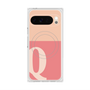 プレミアムスクエアケース with Pixelsnap［ オリジナル - initial two tone - Q pink ］
