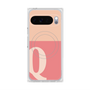 プレミアムスクエアケース with Pixelsnap［ オリジナル - initial two tone - Q pink ］