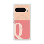 プレミアムスクエアケース with Pixelsnap［ オリジナル - initial two tone - Q pink ］