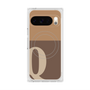 プレミアムスクエアケース with Pixelsnap［ オリジナル - initial two tone - Q brown ］