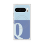 プレミアムスクエアケース with Pixelsnap［ オリジナル - initial two tone - Q blue ］