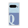 プレミアムスクエアケース with Pixelsnap［ オリジナル - initial two tone - Q blue ］