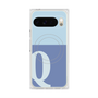 プレミアムスクエアケース with Pixelsnap［ オリジナル - initial two tone - Q blue ］