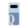 プレミアムスクエアケース with Pixelsnap［ オリジナル - initial two tone - Q blue ］