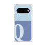 プレミアムスクエアケース with Pixelsnap［ オリジナル - initial two tone - Q blue ］