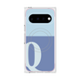プレミアムスクエアケース with Pixelsnap［ オリジナル - initial two tone - Q blue ］