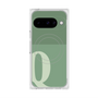 プレミアムスクエアケース with Pixelsnap［ オリジナル - initial two tone - Q green ］