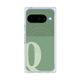 プレミアムスクエアケース with Pixelsnap［ オリジナル - initial two tone - Q green ］