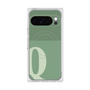 プレミアムスクエアケース with Pixelsnap［ オリジナル - initial two tone - Q green ］