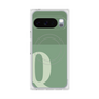 プレミアムスクエアケース with Pixelsnap［ オリジナル - initial two tone - Q green ］