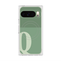 プレミアムスクエアケース with Pixelsnap［ オリジナル - initial two tone - Q green ］