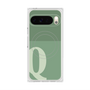 プレミアムスクエアケース with Pixelsnap［ オリジナル - initial two tone - Q green ］