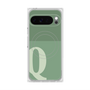 プレミアムスクエアケース with Pixelsnap［ オリジナル - initial two tone - Q green ］