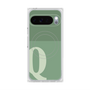 プレミアムスクエアケース with Pixelsnap［ オリジナル - initial two tone - Q green ］