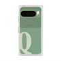 プレミアムスクエアケース with Pixelsnap［ オリジナル - initial two tone - Q green ］