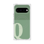 プレミアムスクエアケース with Pixelsnap［ オリジナル - initial two tone - Q green ］