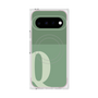 プレミアムスクエアケース with Pixelsnap［ オリジナル - initial two tone - Q green ］