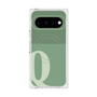 プレミアムスクエアケース with Pixelsnap［ オリジナル - initial two tone - Q green ］