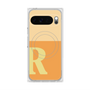 プレミアムスクエアケース with Pixelsnap［ オリジナル - initial two tone - R orange ］