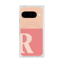 プレミアムスクエアケース with Pixelsnap［ オリジナル - initial two tone - R pink ］