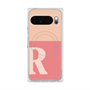 プレミアムスクエアケース with Pixelsnap［ オリジナル - initial two tone - R pink ］