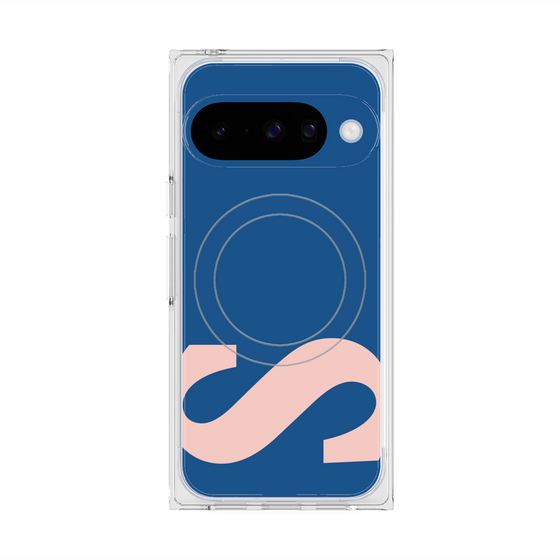 プレミアムスクエアケース with Pixelsnap［ オリジナル - initial color - S navy ］