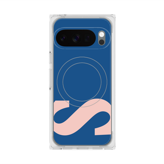 プレミアムスクエアケース with Pixelsnap［ オリジナル - initial color - S navy ］