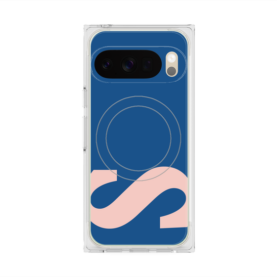 プレミアムスクエアケース with Pixelsnap［ オリジナル - initial color - S navy ］