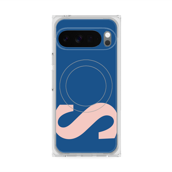 プレミアムスクエアケース with Pixelsnap［ オリジナル - initial color - S navy ］