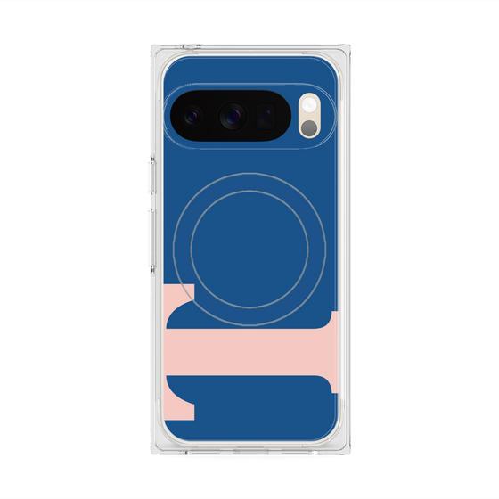 プレミアムスクエアケース with Pixelsnap［ オリジナル - initial color - T navy ］