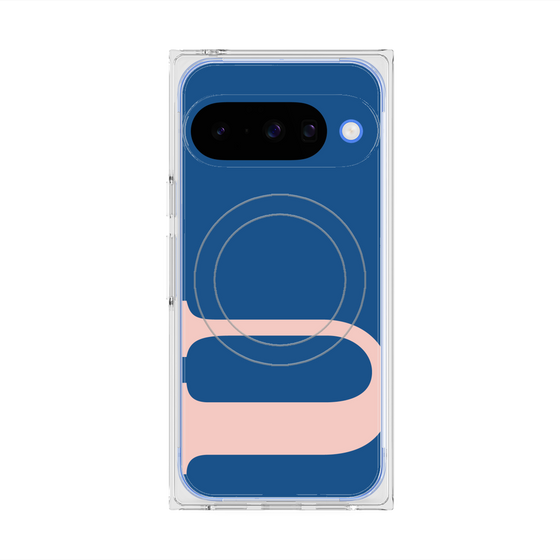 プレミアムスクエアケース with Pixelsnap［ オリジナル - initial color - U navy ］