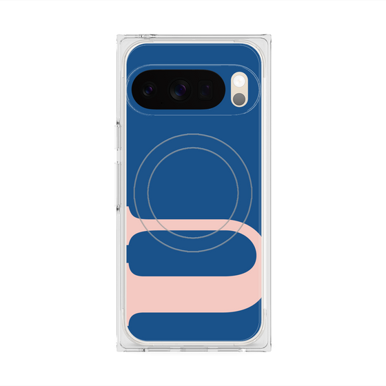 プレミアムスクエアケース with Pixelsnap［ オリジナル - initial color - U navy ］