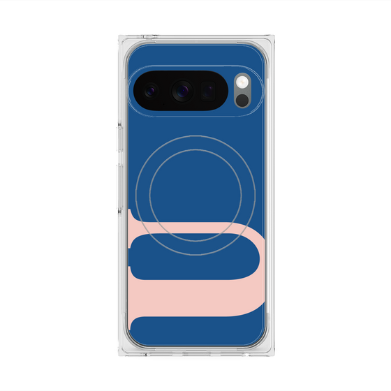 プレミアムスクエアケース with Pixelsnap［ オリジナル - initial color - U navy ］