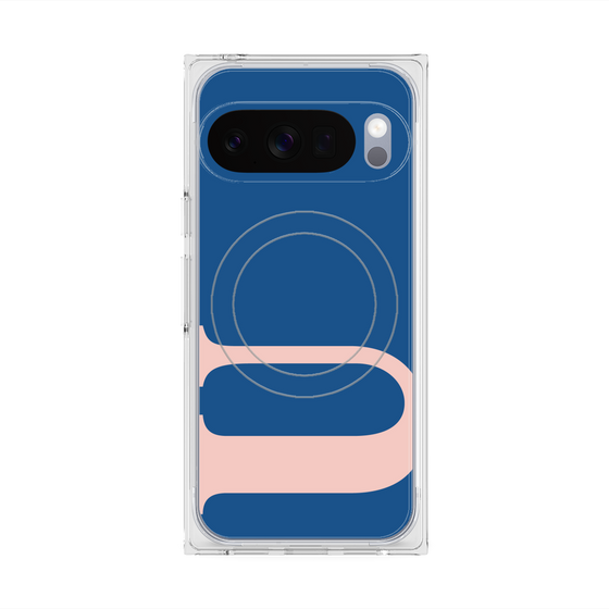 プレミアムスクエアケース with Pixelsnap［ オリジナル - initial color - U navy ］