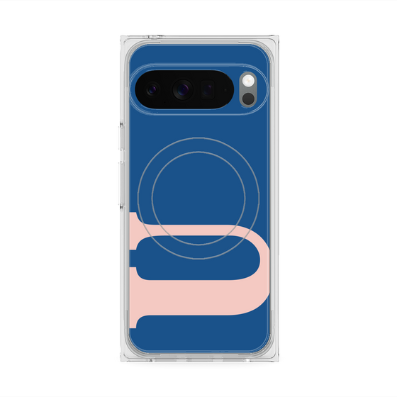 プレミアムスクエアケース with Pixelsnap［ オリジナル - initial color - U navy ］