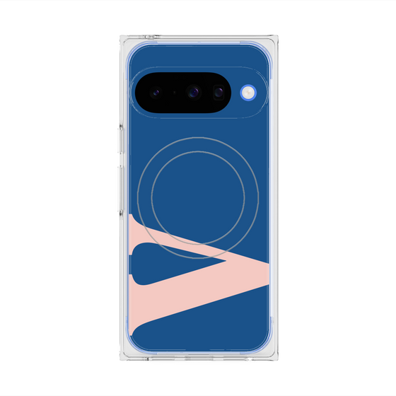 プレミアムスクエアケース with Pixelsnap［ オリジナル - initial color - V navy ］