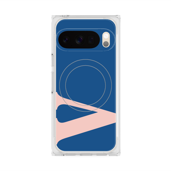 プレミアムスクエアケース with Pixelsnap［ オリジナル - initial color - V navy ］