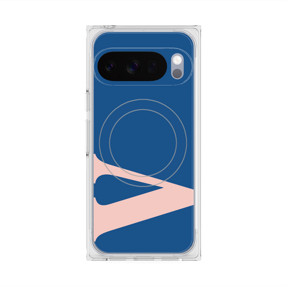 プレミアムスクエアケース with Pixelsnap［ オリジナル - initial color - V navy ］